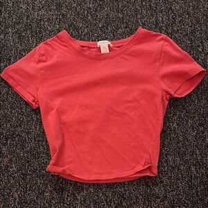 Red Cropped T-Shirt